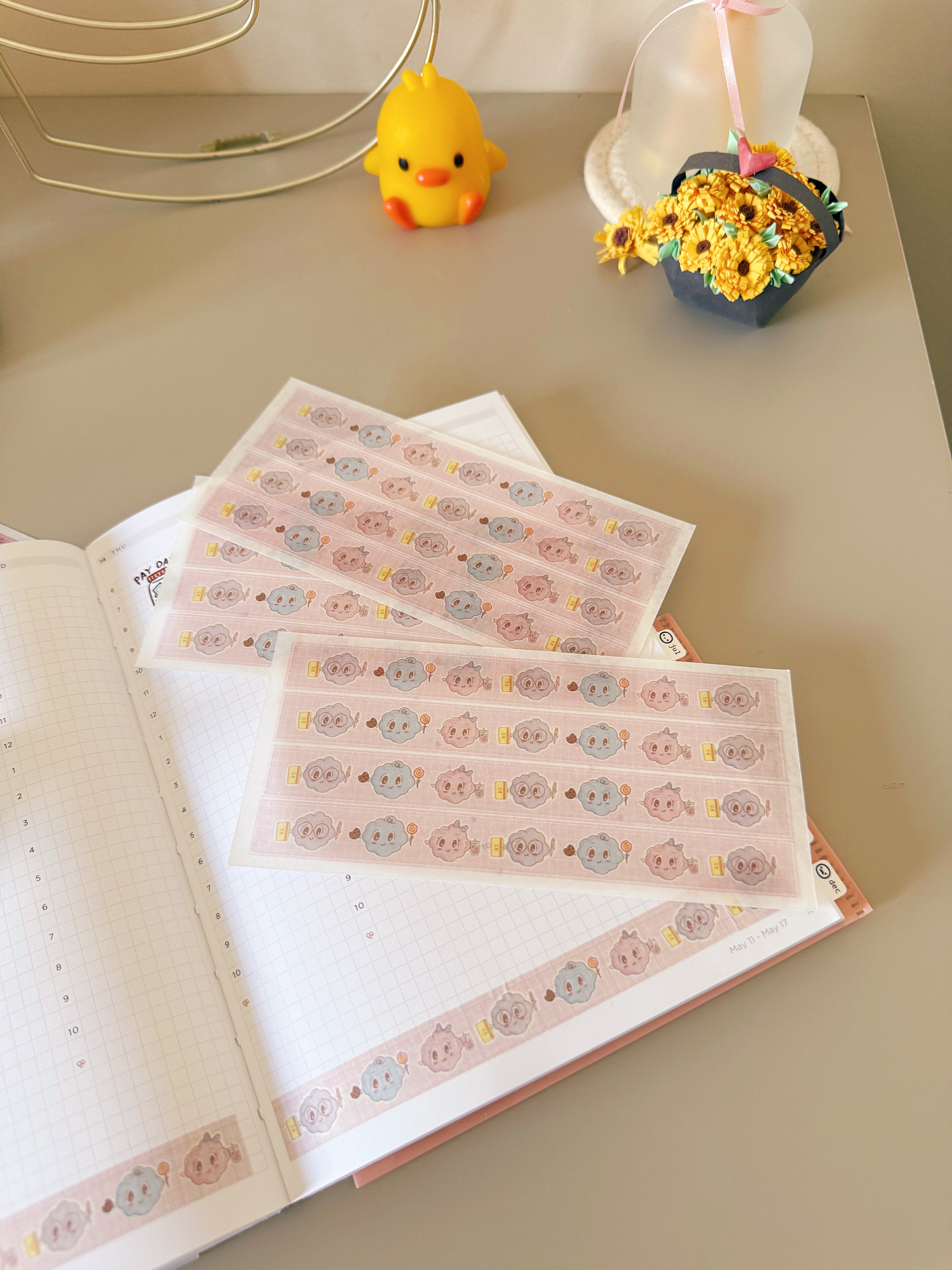 Cloud Café Friends Washi Strip