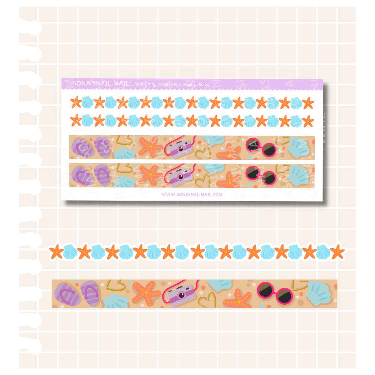 Pip's Sunny Afternoon | Washi Strip