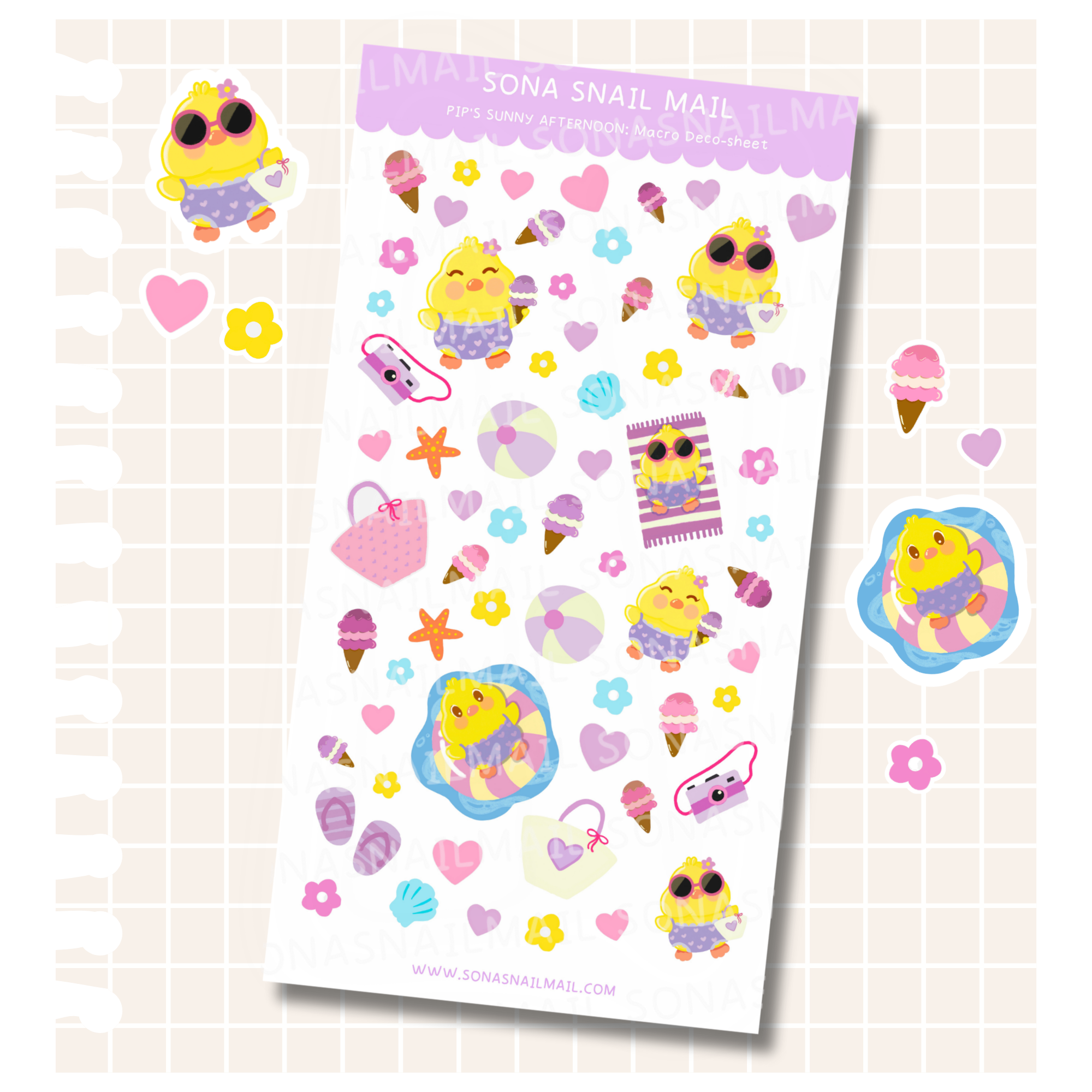 Pip's Sunny Afternoon | Deco Sticker Sheet